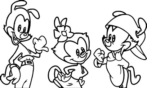 Animaniacs Characters Coloring Pages