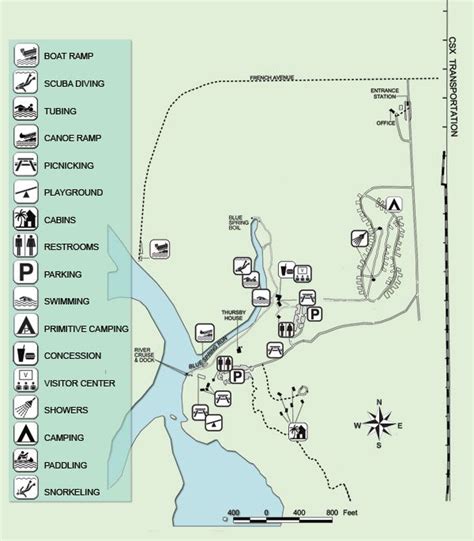 Blue Spring State Park campground map | Florida state parks, Blue springs state park, State parks