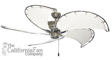 Raindance Brushed Steel Nautical Ceiling Fan w/ 52 | Ceiling fan, Nautical ceiling fan, Ceiling ...