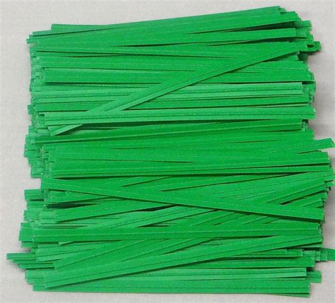 Green Paper Twist Ties 100 Count 3 1/2" Length Candy Making Supplies free image download