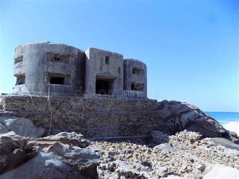 BUNKER-ZAHARA DE LOS ATUNES-CADIZ Stock Image - Image of ruin, beach: 151732209