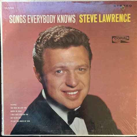 Steve Lawrence - Songs Everybody Knows | Releases | Discogs