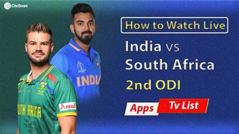 India vs South Africa Live Streaming Online – 2nd ODI, Apps, And TV - CricGram