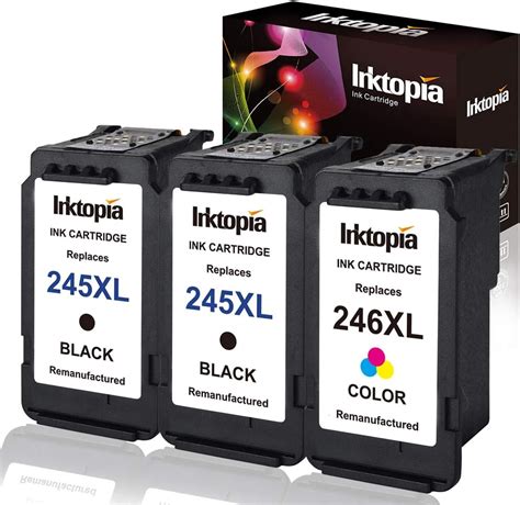 3pk PG245XL Bk & CL246XL Ink Cartridge For Canon PIXMA MG2924 MX490 MX492