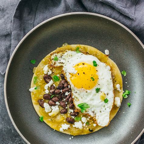 Huevos Rancheros with Salsa Verde and Black Beans - Savory Tooth
