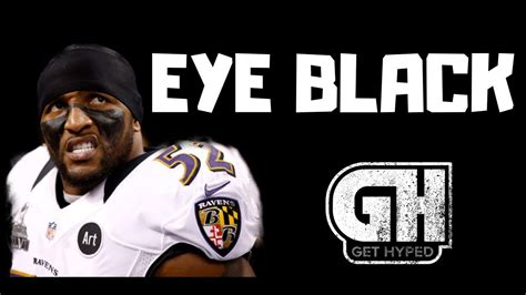 Football Players wear eye black designs - I Movement