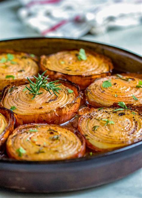 Marinated Slow Roasted Onions - Kevin Is Cooking