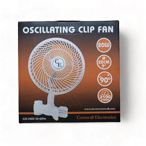 Oscillating Clip-on Cabinet Fan 100% Effectiveness