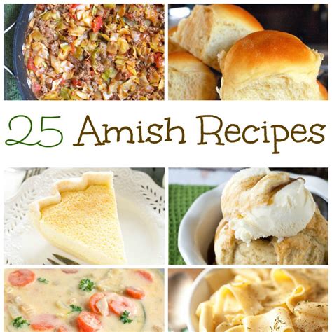 25 Amish Recipes - Graceful Little Honey Bee