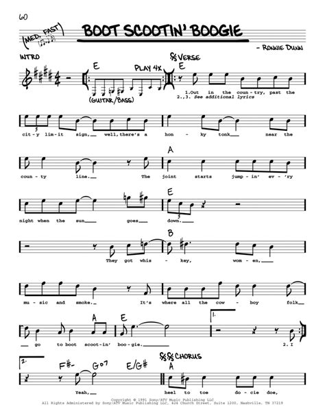 Boot Scootin' Boogie By Brooks & Dunn - Digital Sheet Music For Real Book - Melody/Chords/Lyrics ...