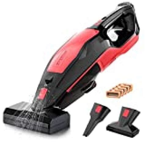 REEXBON Cordless Portable Carpet Cleaner, 110W/8500Pa Pet Stains Eraser 3 in 1 Wet Dry Vacuum ...