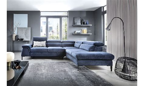 Blues L-shape Modern Corner Sofa Bed UK