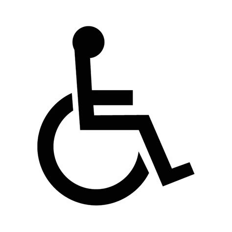 Handicapped Wheelchair And Hearing Impaired Clipart
