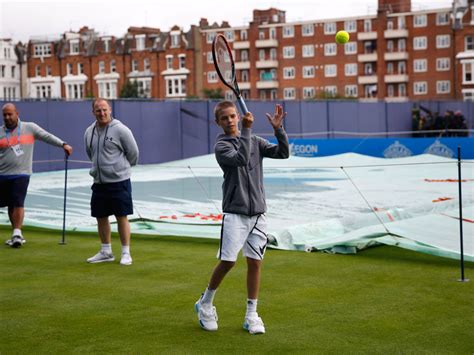 VIDEO: Romeo Beckham gets tennis lesson from Caroline Wozniacki - Tennis365