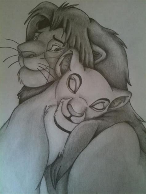 Disney Simba and Nala by Ellie580 on deviantART | Dibujos bonitos, Leon a lapiz, Dibujos