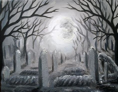 Cemetery Painting by Chirila Corina - Fine Art America