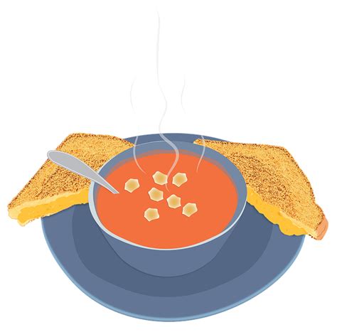 Download Grilled Cheese, Tomato Soup, Comfort Food. Royalty-Free Stock Illustration Image - Pixabay