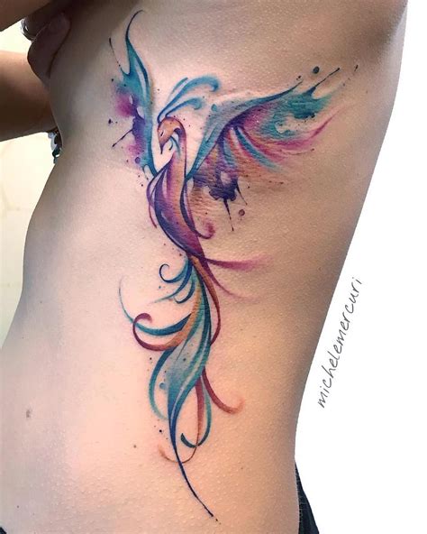 Phoenix Tattoo Watercolor - Printable Kids Entertainment