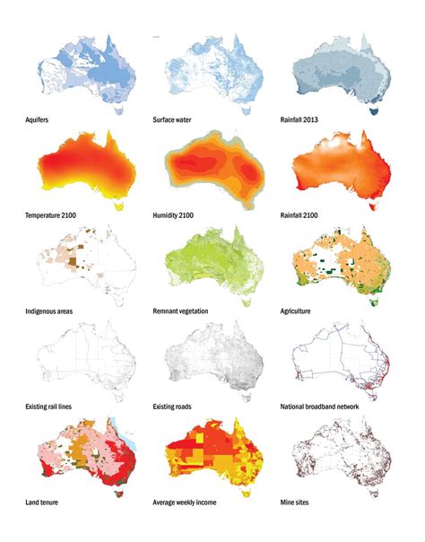 Distribution Australia Population Map