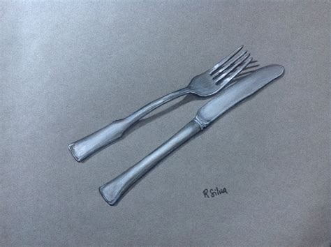 Knife And Fork Drawing at GetDrawings | Free download