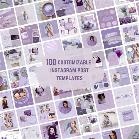 100 Instagram Post Instagram Templates Social Media Templates Canva ...