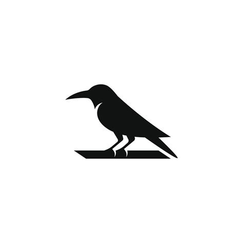 crow logo vector design 5009965 Vector Art at Vecteezy