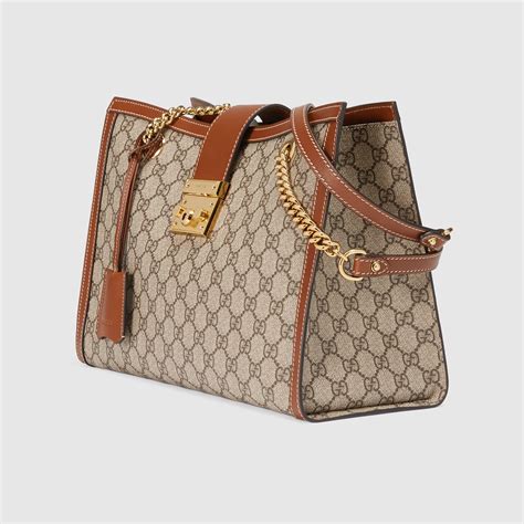 Padlock GG Supreme canvas shoulder bag - Gucci Women's Shoulder Bags ...