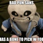 Bad Pun Sans Meme Generator - Imgflip