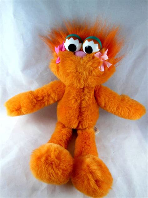 Vintage Sesame Street Place Orange Zoe Plush Doll Jim Henson Productions 14" | eBay