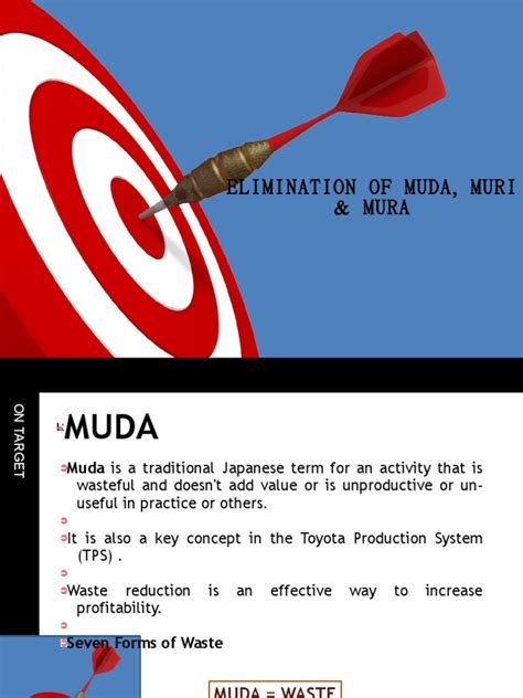 Elimination of Muda, Muri & Mura | PDF