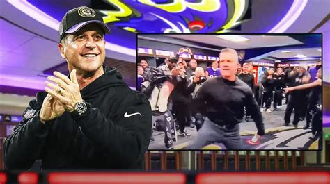 Ravens' John Harbaugh becomes a meme after hilarious locker room dance ...