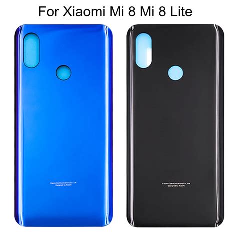 Купить New For Xiaomi Mi 8 Mi 8 Lite Battery Back Cover Rear Door Cover ...