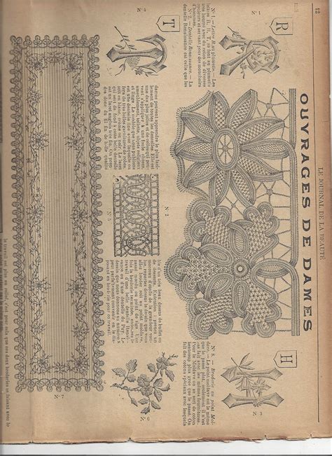 Scan 23 | French embroidery patterns from the early 1900's. … | Flickr