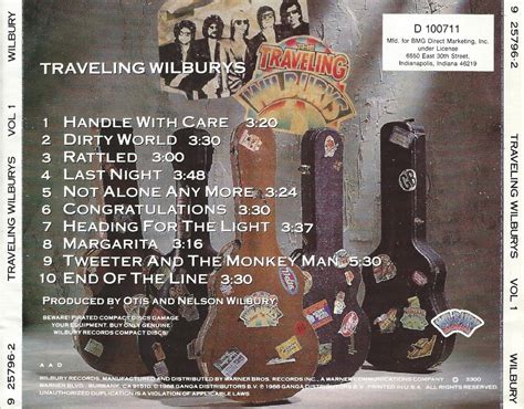 Release “Traveling Wilburys, Vol. 1” by Traveling Wilburys - Cover Art - MusicBrainz