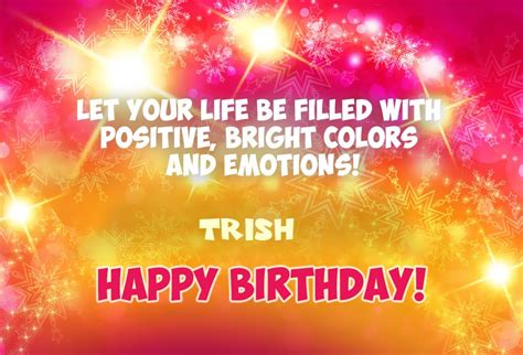 Happy Birthday Trish pictures congratulations.