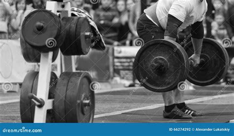 Powerlifting Competitions in the Street Editorial Photography - Image ...