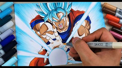 Goku Super Saiyan 4 Kamehameha Drawing