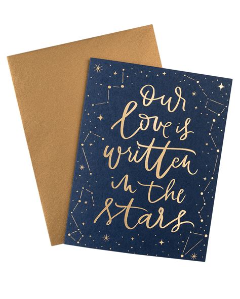 Our Love Is Written In The Stars Foil Card – Knot & Bow