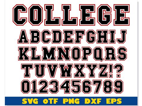 College font svg, College font otf, College font png, Colleg | Inspire Uplift