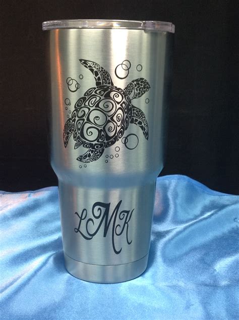 Another beautifully engraved Yeti. Make one uniquely yours today! | Yeti cup designs, Monogram ...