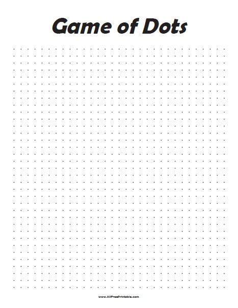 Game of Dots – Free Printable