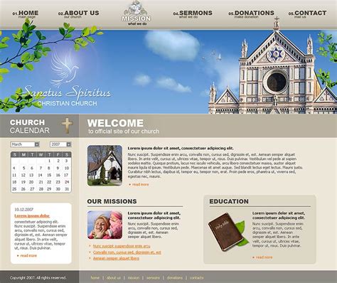 church website template ID:300109985