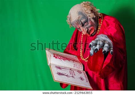 Evil Gnome Reading Book Dead Spells Stock Photo 2129663855 | Shutterstock