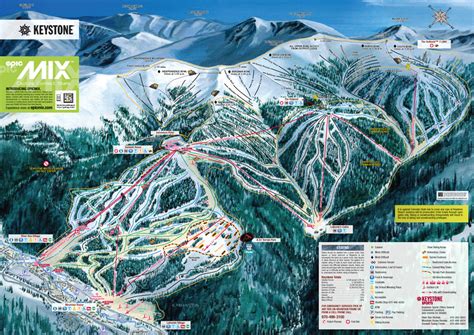 Full size piste map for Keystone