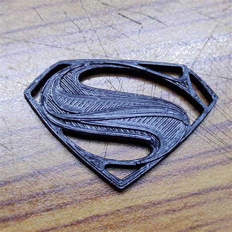 3D Printable Man of steel logo by S ABHISHEK