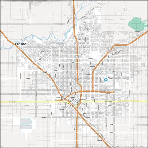 Fresno California Map - GIS Geography