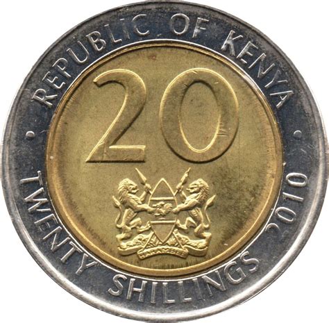 20 Shillings - Kenya – Numista