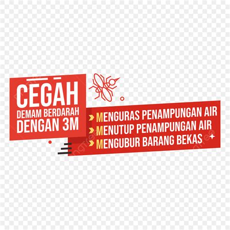 Cegah Demam Berdarah Dengan 3m PNG , Demam Berdarah, Cegah Demam ...