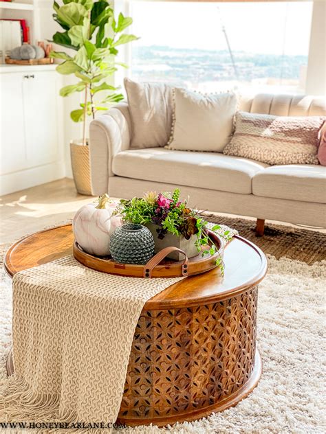 Mid Century Modern Living Room Refresh for Fall - Honeybear Lane