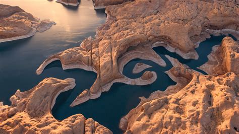 Fond d'écran : vue aérienne, drone photo, la nature, paysage, Lake ...